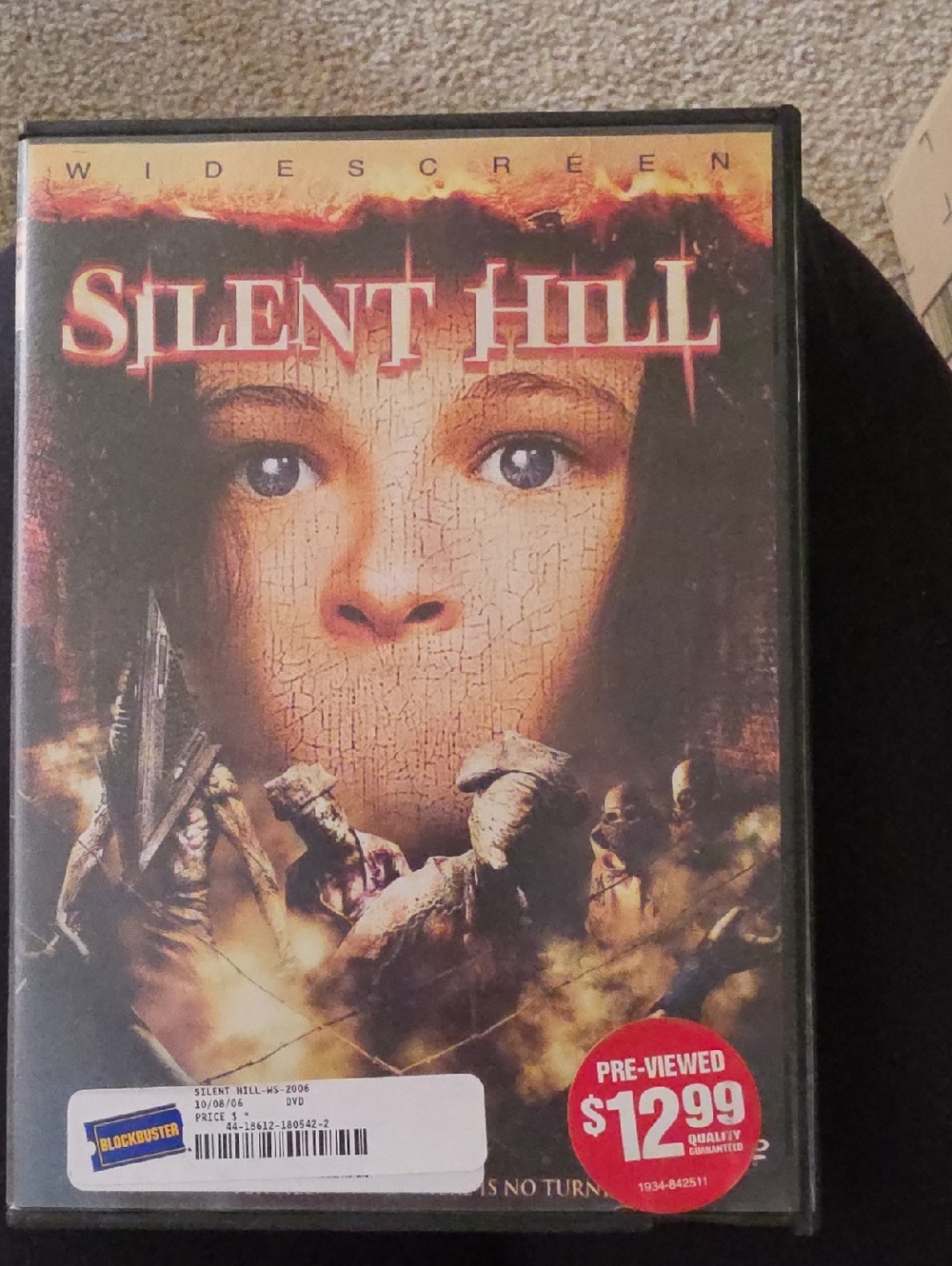 Silent Hill Widescreen DVD - Horror Movie - Brown/Tan/Red Accents